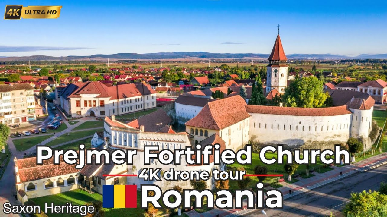 🇷🇴 Majestic Prejmer Fortified Church, Romania | 4K Drone Flight Over a UNESCO Saxon Fortress