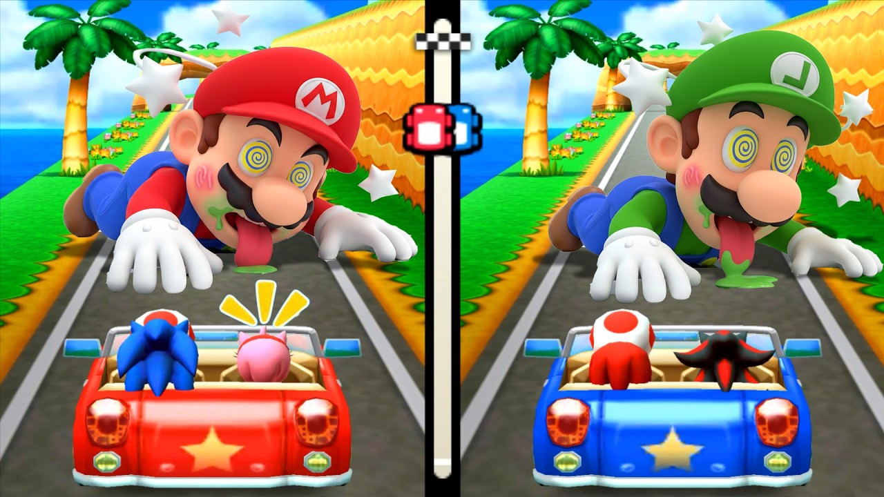 [Сборник из 100 мини-игр Mario Party] Абсолютная битва команды Соника! Соник — сильнейший?