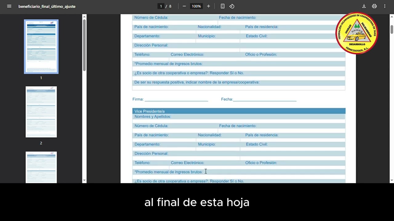 🎥 ¿Cómo llenar el Formato de Beneficiario Final?