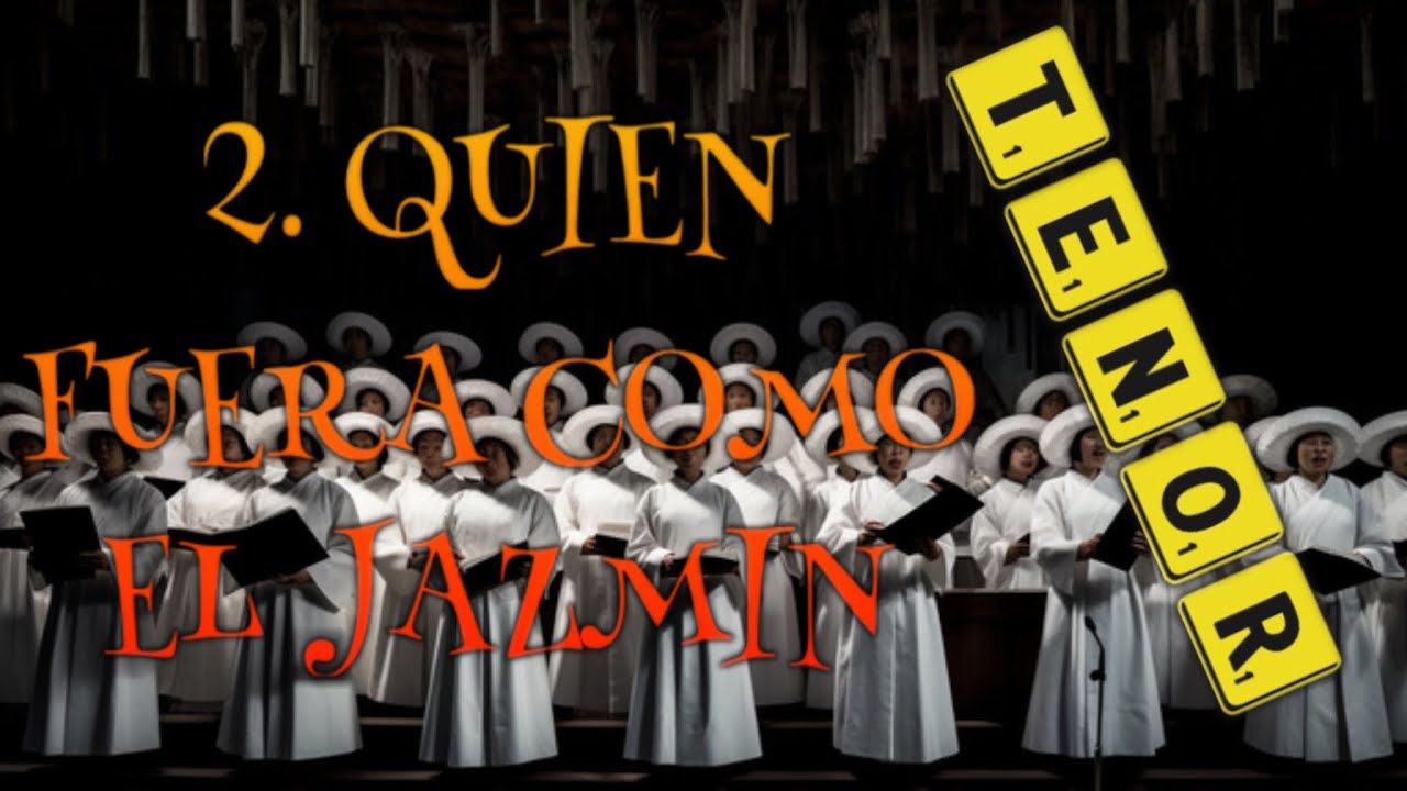 Tenor - QUIÉN FUERA COMO EL JAZMÍN “Indianas” - Carlos Guastavino + Video Partitura 🎼🎤🎶🎵