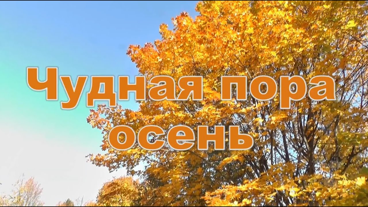 Чудная пора осень