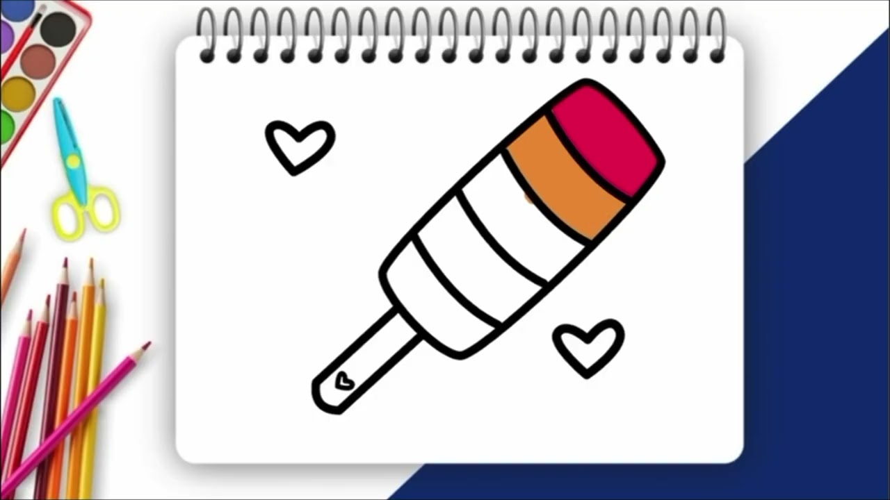 Rainbow 🌈 ice cream drawing colouring for kids /  Drawing and Coloring for Kids | #icecream 