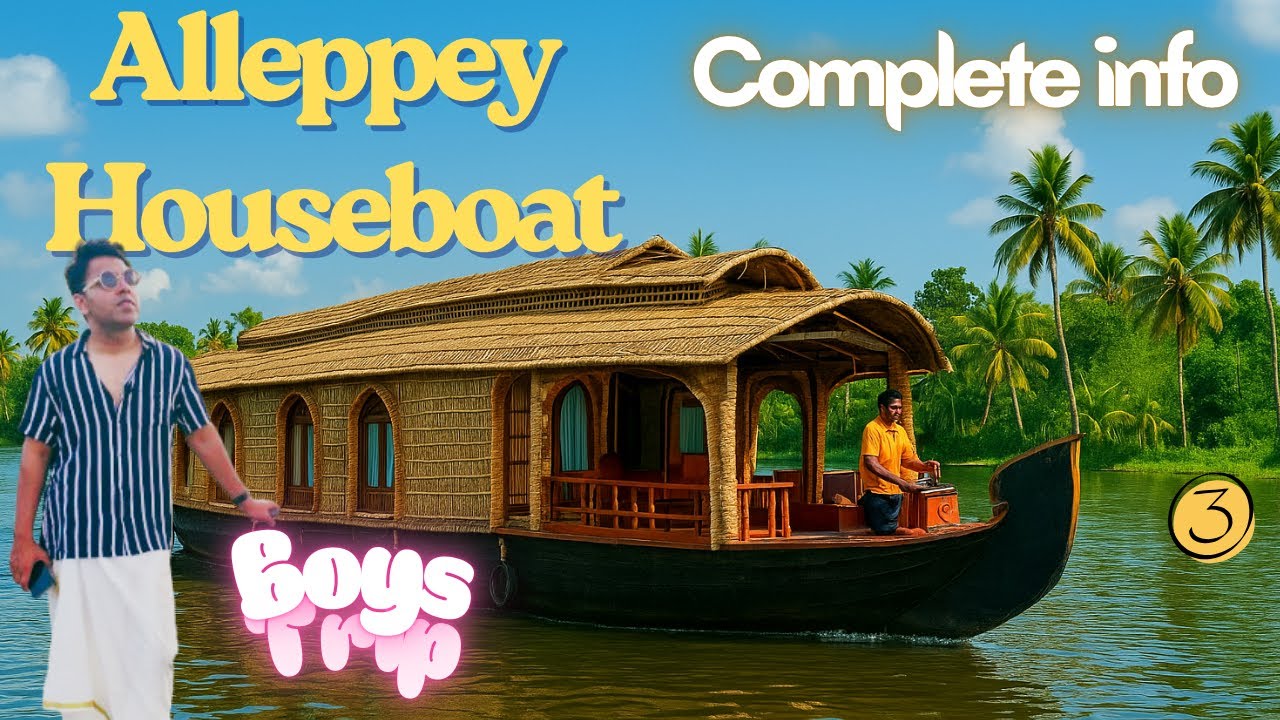 Alleppey Houseboat | Complete Tour Guide | Boys Trip to Kerala | Vlog 3 | Exploring Backwaters |