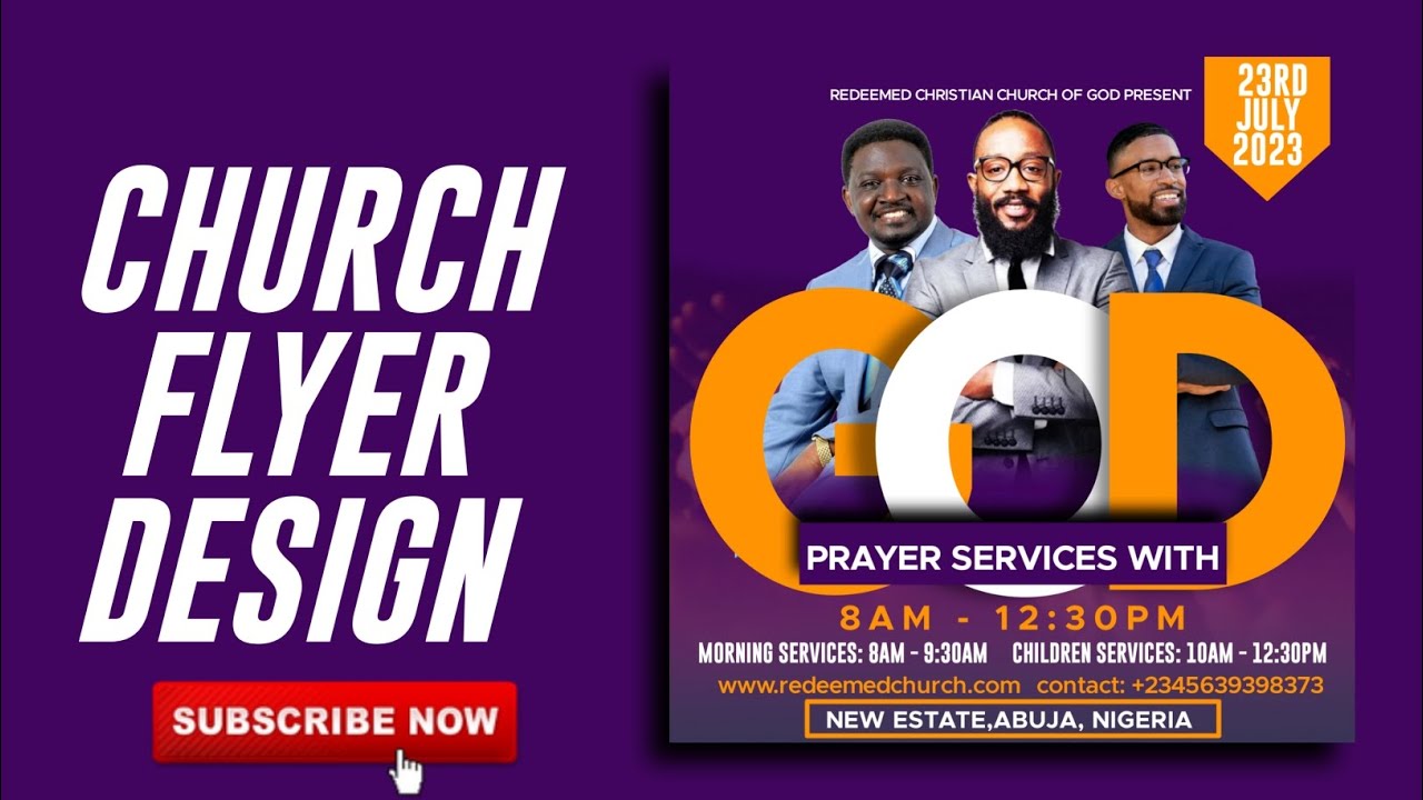 How to Design a Professional Church Flyer Design Using Pixellab. #creativity #church #flyerdesign