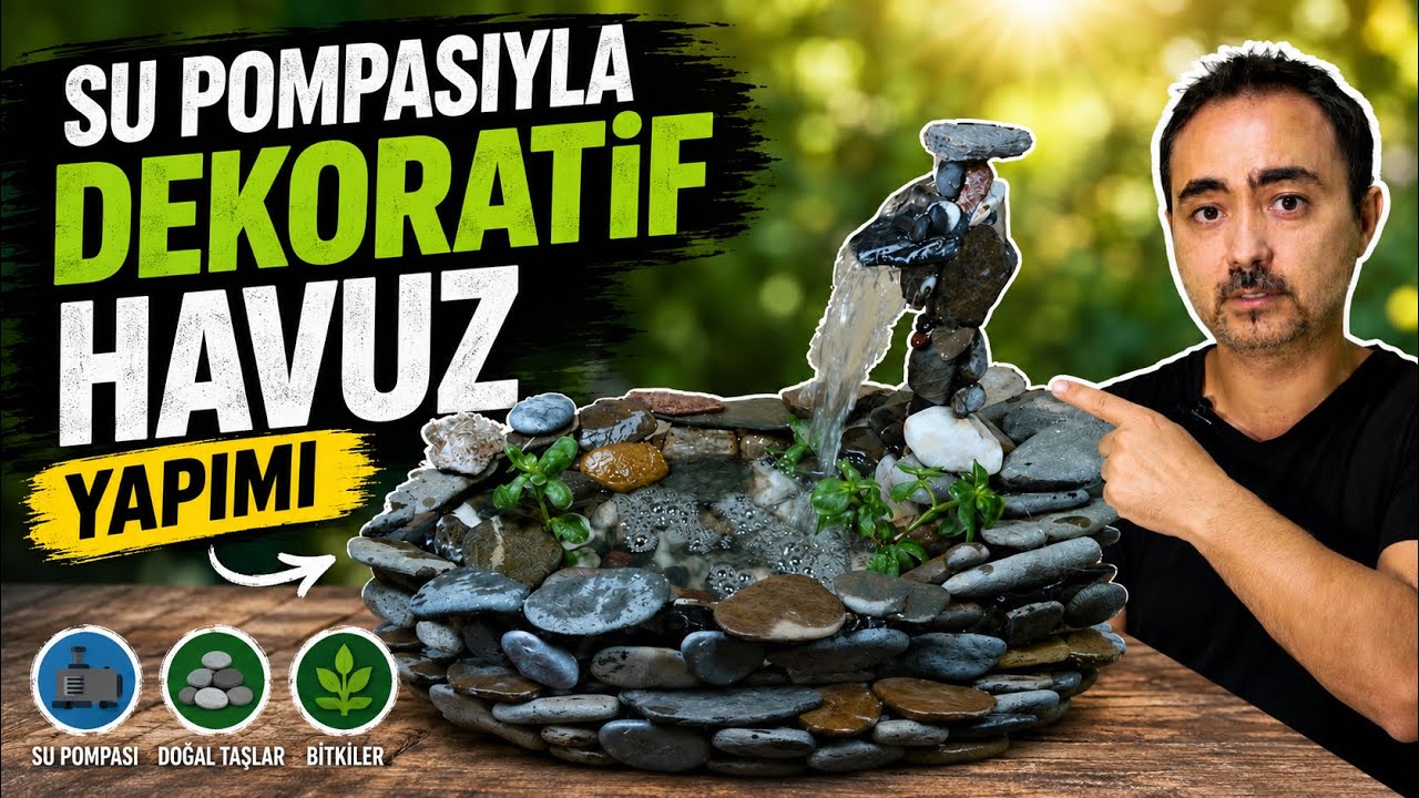 Su Pompasıyla Dekoratif Havuz Yapımı