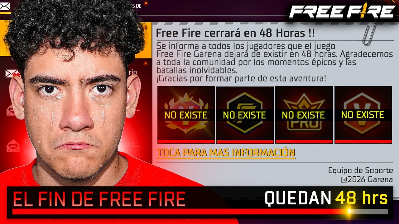FALTAN DOS DIAS PARA EL FIN DE FREE FIRE Y ESTOY MUY TRISTE !! - TheDonato