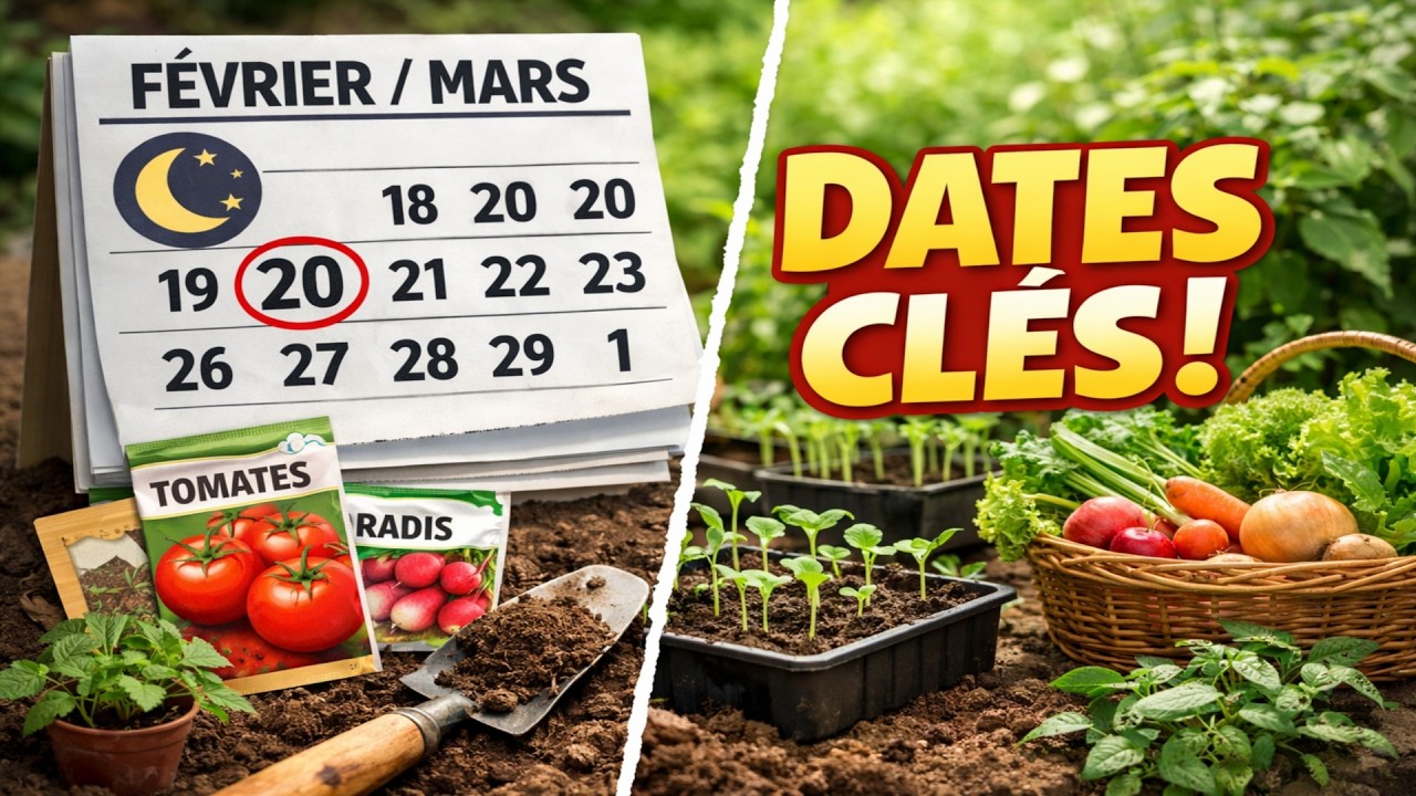 À NE PAS MANQUER ! 🗓️ Voici votre guide idéal pour le potager, du 20 février au 1er mars. Que faut
