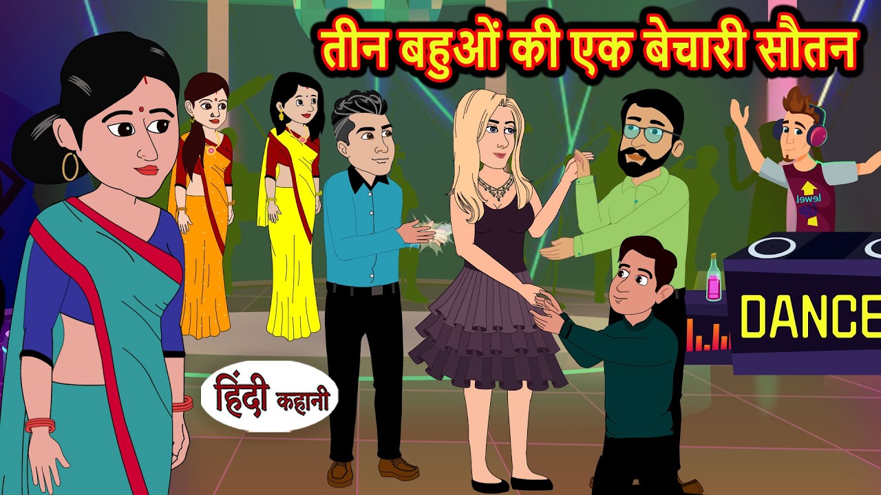 तीन बहुओं की एक बेचारी सौतन | Hindi Bedtime Stories | Moral Story | Fairy Tales | Storytime Funny