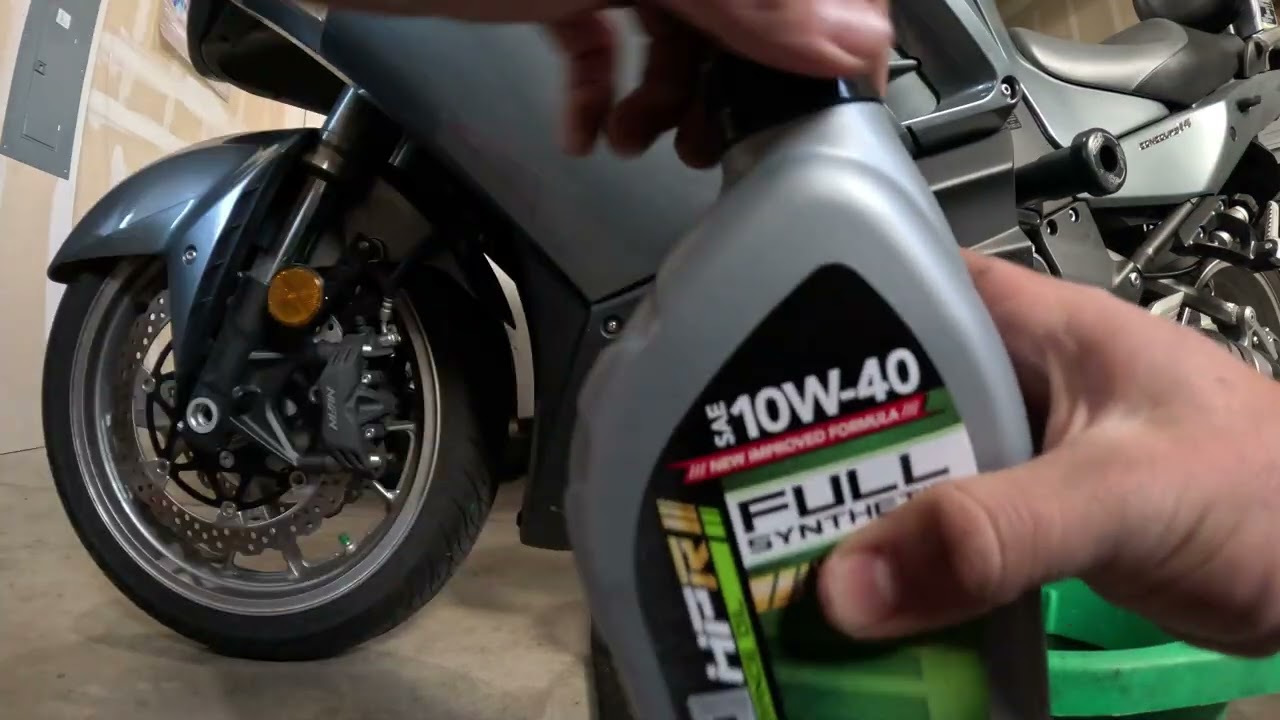 Concours 14 Oil Change #kawasaki #zx14r #concours #forsale #oilchange #sportsbike #service #2008