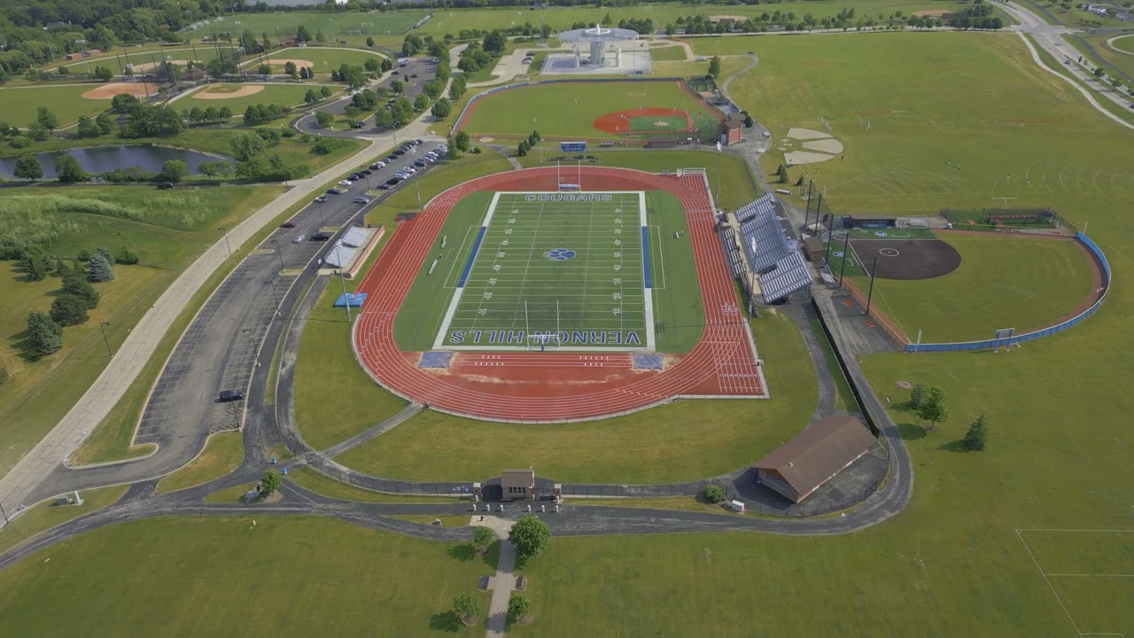 Drone Flight: Vernon Hills High School - VHHS