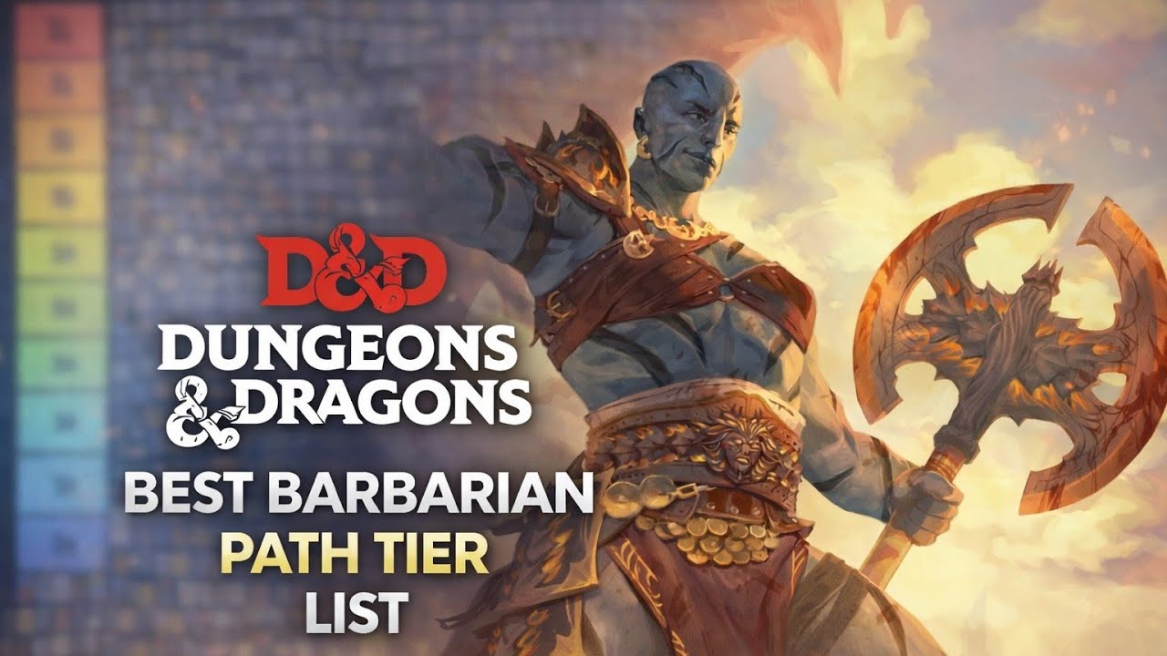 OP Dungeons and Dragons Best Barbarian Path Tier List