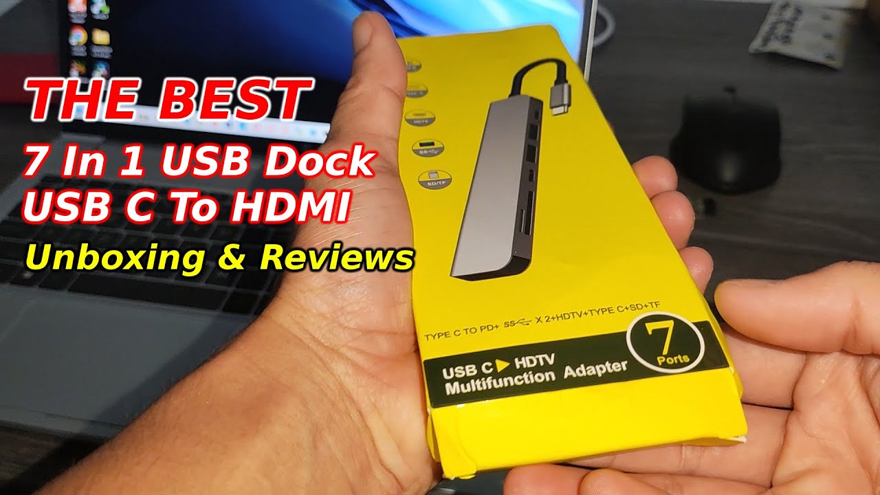 USB-док-станция 7 в 1, USB-концентратор Type-C 3.1 с HDMI 4K | Распаковка и обзор (2025)