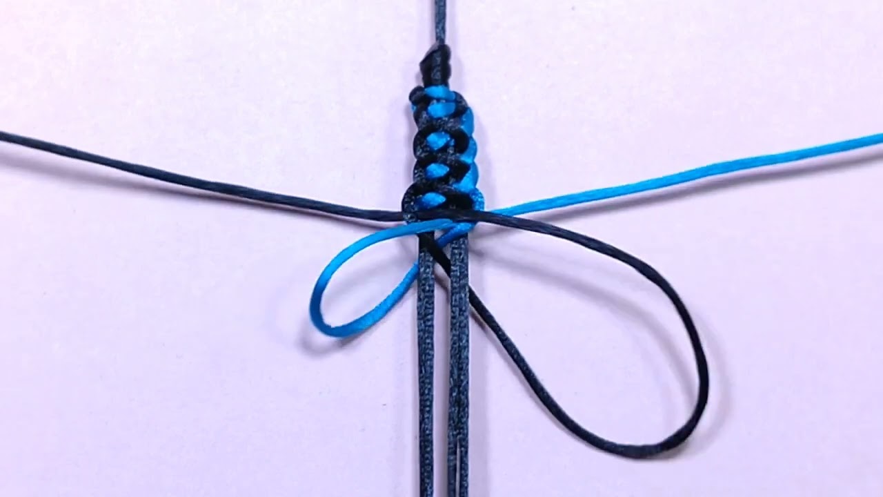 how to make bi-color rat tail thread bracelet