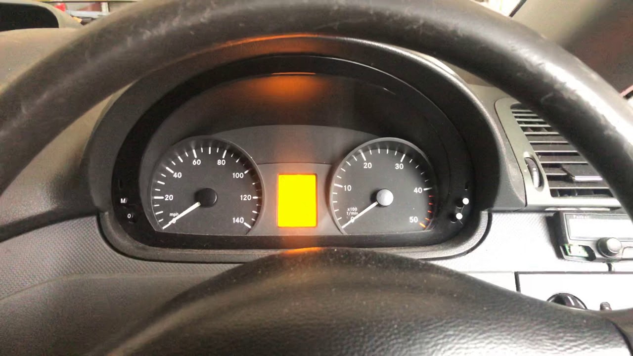Mercedes Vito 2008 w115 Сброс индикатора уровня масла и проверки сервиса