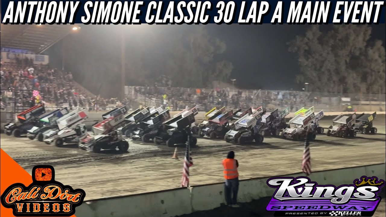 Главный автомобиль класса 410 Sprint | NARC на трассе Kings Speedway — Anthony Simone Classic