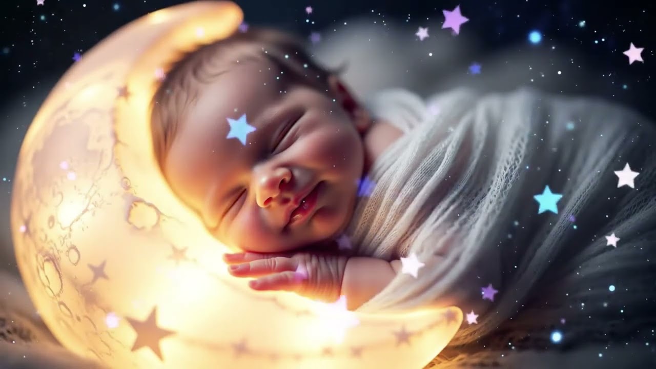 Dreamy Baby Sleep Animation 🌙 | Soothing Crescent Moon Lullaby for a Peaceful Night #1