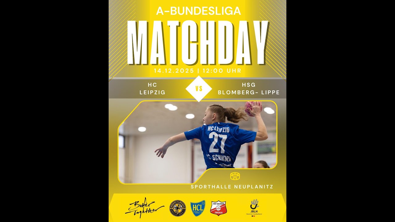 9. Spieltag Jugendbundesliga wA - HC Leipzig gegen HSG Blomberg-Lippe
