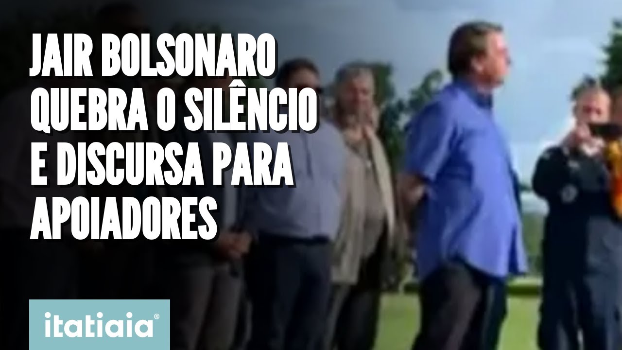 BOLSONARO ABRE O JOGO E QUEBRA O SILÊNCIO EM DISCURSO PARA APOIADORES APÓS DERROTA NAS ELEIÇÕES