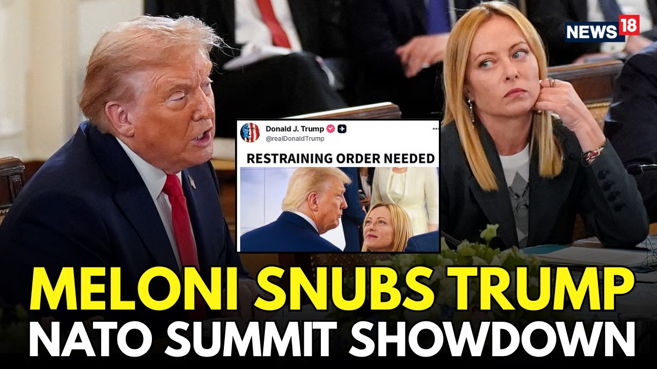 NATO Summit Leaders Dinner LIVE: Awkward Showdown Between Trump And Italian PM Meloni | N18G