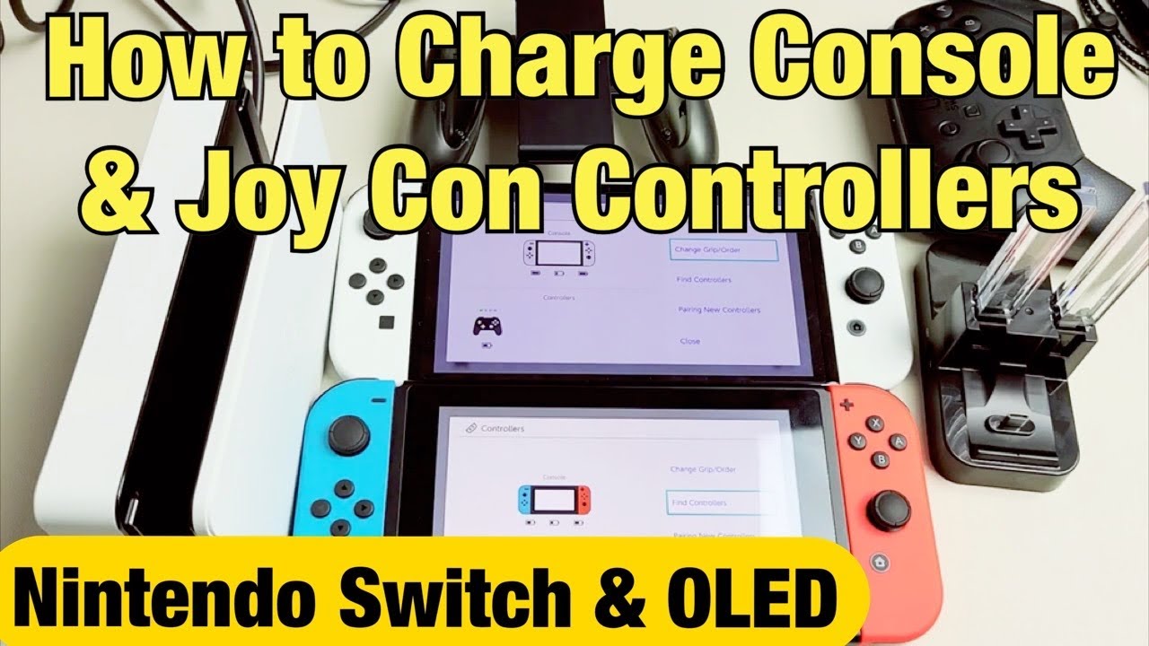 Nintendo Switch и OLED: как зарядить консоль и контроллеры Joy Con