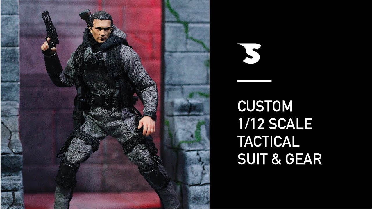 How to Make Action Figure Clothes for 1/12 scale figures (tactical suit and gear)