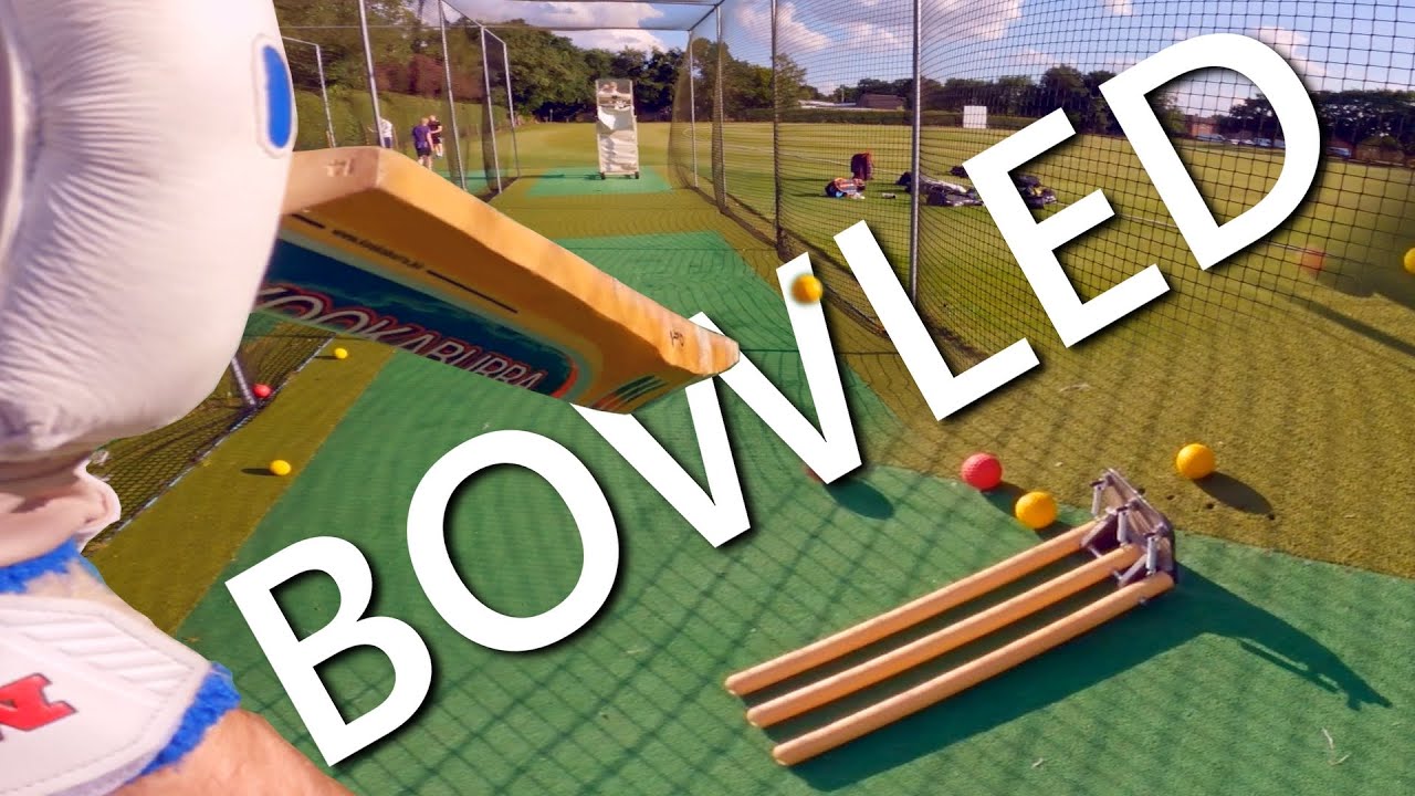 Bowling Machine Session - GoPro Cricket Helmet Cam