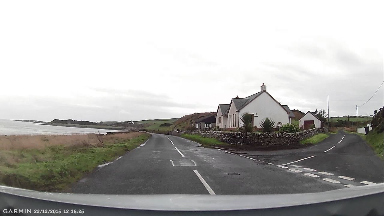 before Drummore turning on to single track roads