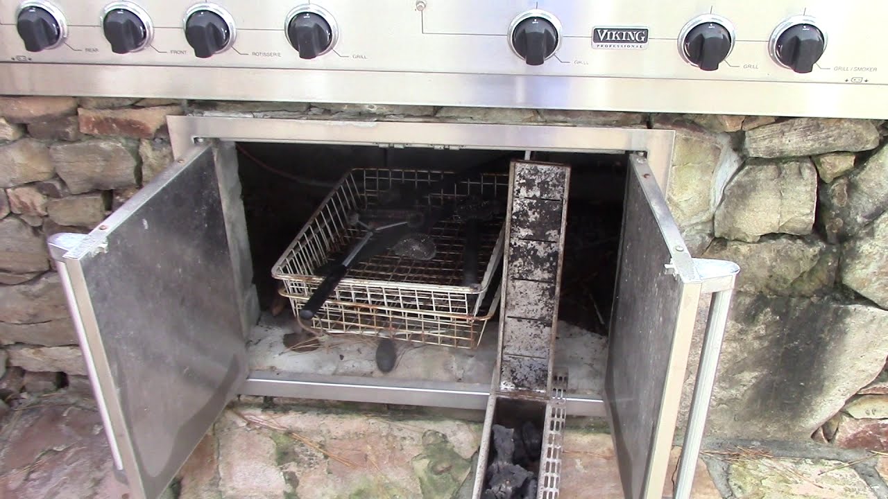 Before video of a Viking Professional grill and Outdoor Kitchen