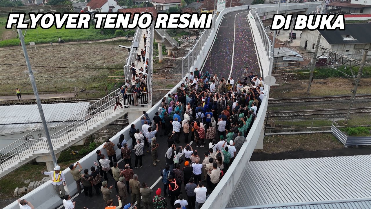WARGA SANGAT ANTUSIAS FLYOVER STASIUN TENJO RESMI DI BUKA PERTANGGAL 21 OKTOBER 2025