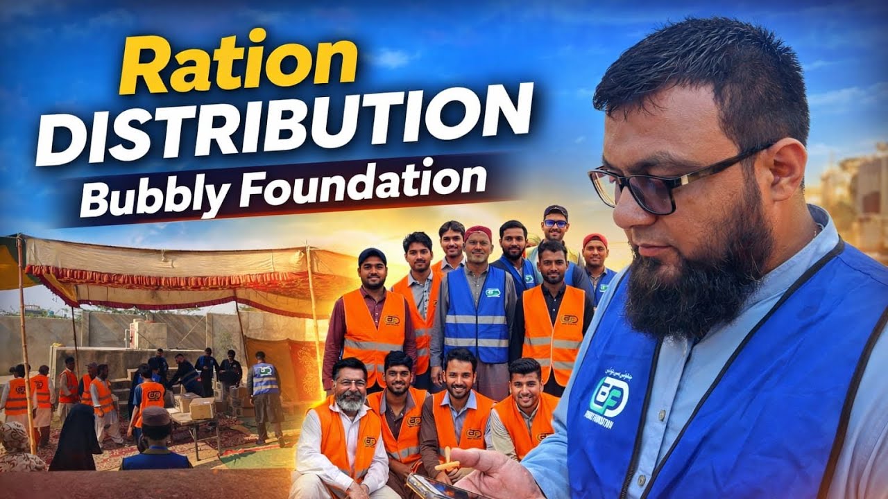 Ramadan Ration Distribution 2026 | Thanks Bubbly Foundation | helping poor families | Karachi vlogs