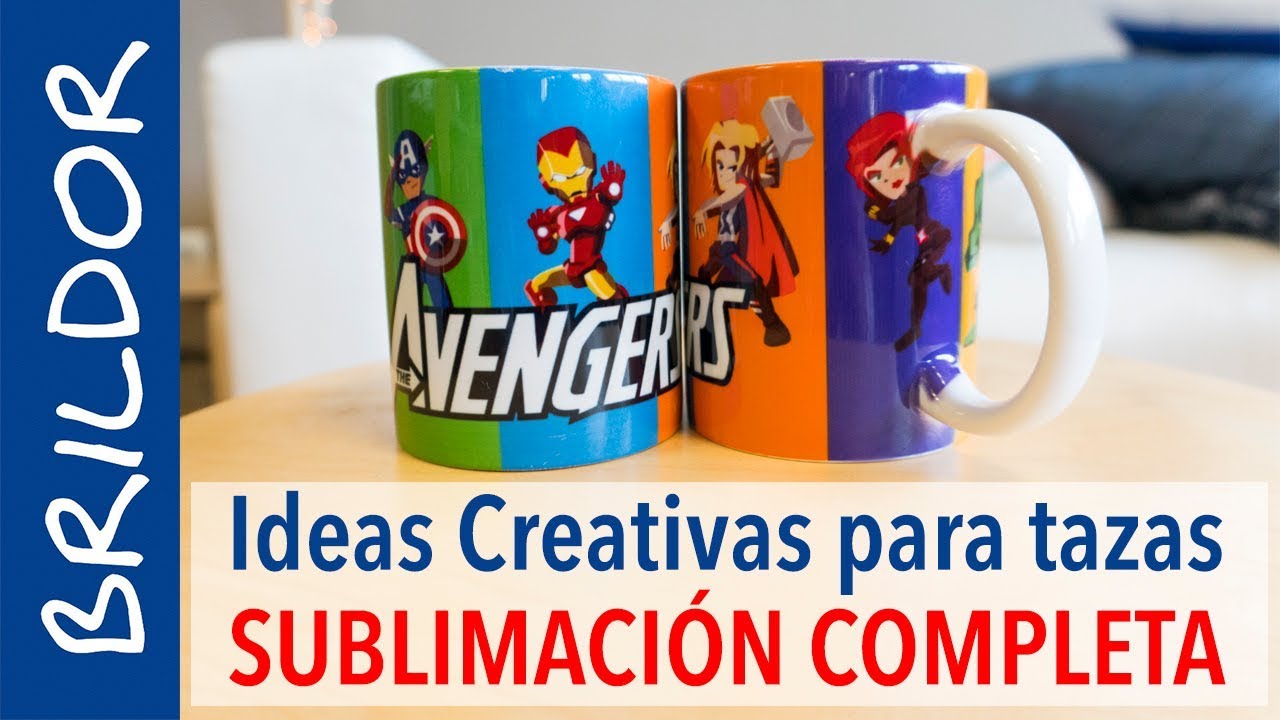 IDEAS para TAZAS 1: Sublimación completa o estampación full print