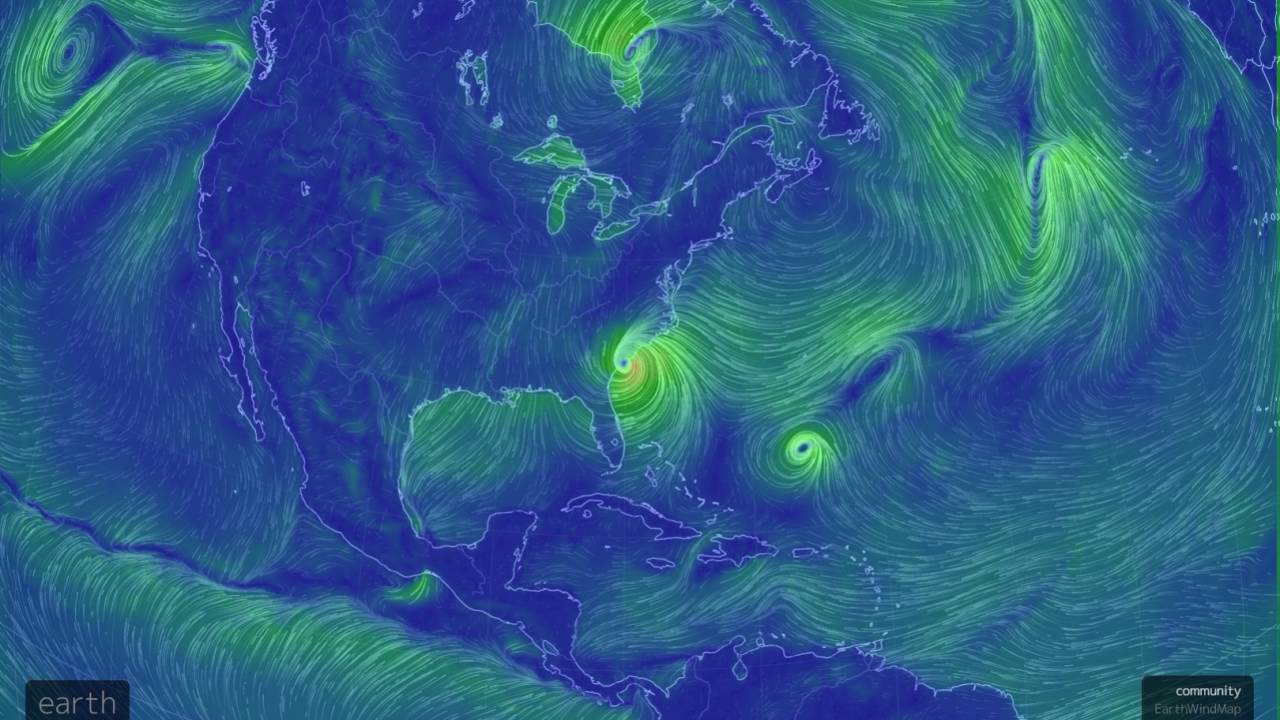 earth.nullschool.net Earth Wind Map 10-8-2016 9AM EDT
