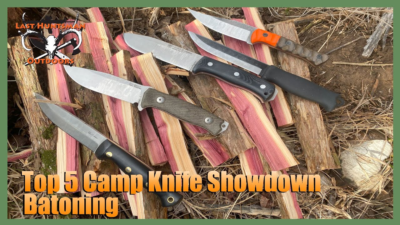 Top 5 Camp Knife Showdown Batoning #knife #survival #bushcraft