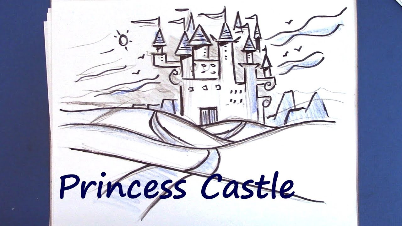 How to Draw a Storybook Castle - For Beginners