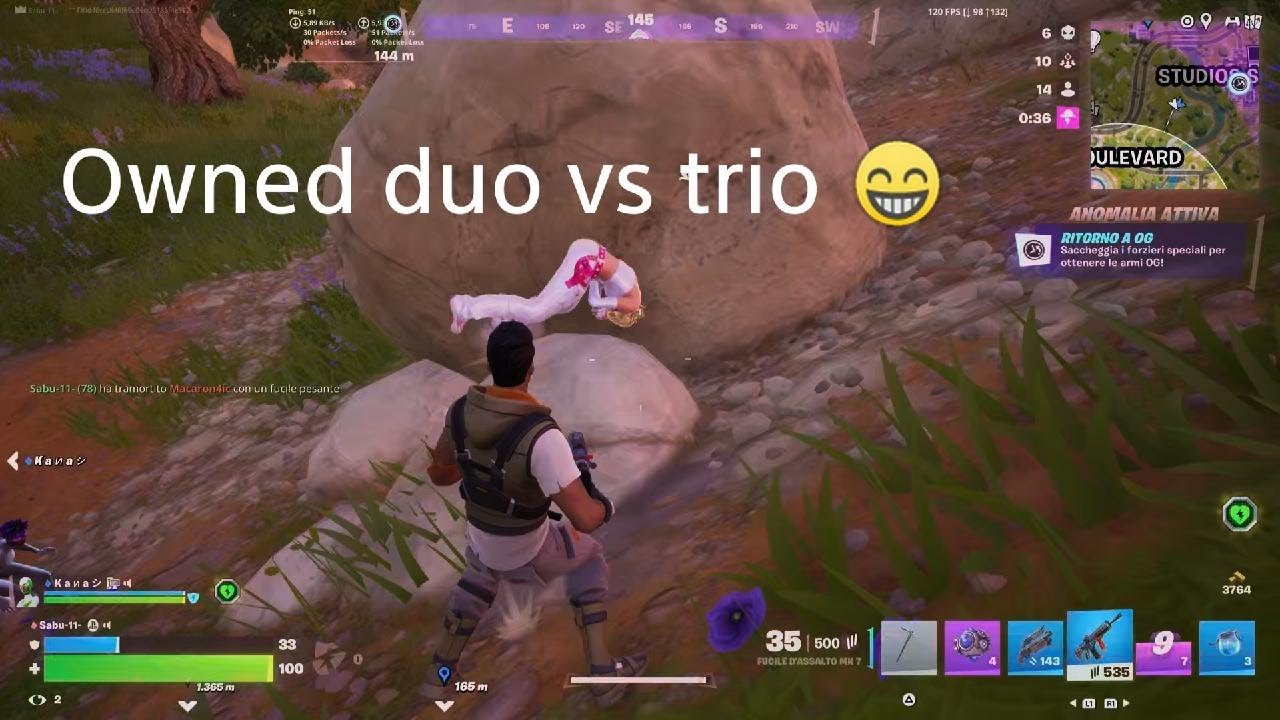 Fortnite ZB- Good win duo vs trio