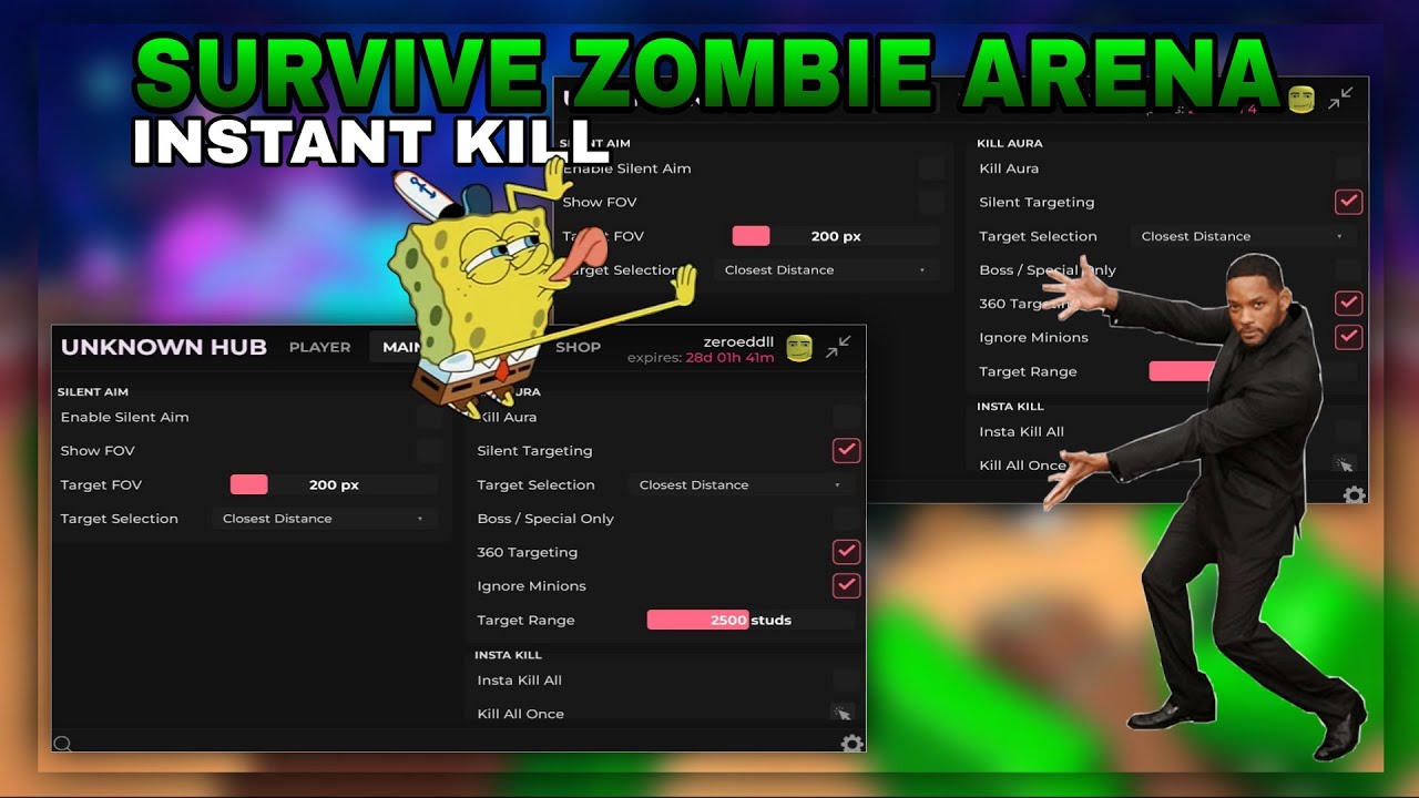[💀] НОВИНКА!! Скрипт на Survive Zombie Arena! МГНОВЕННОЕ УБИЙСТВО, KILL AURA И МНОГО ДРУГИХ ИМБОВ...
