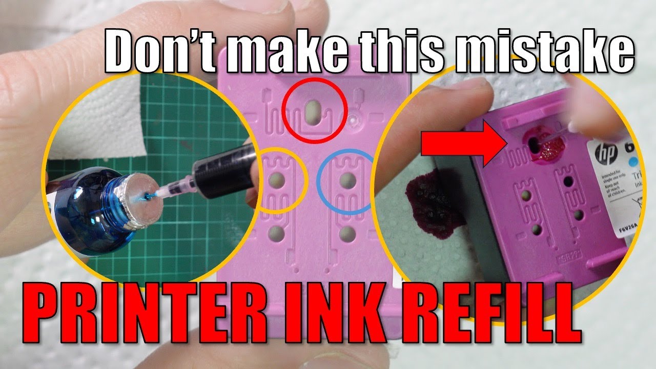 Refill printer ink cartridge the right way and save money