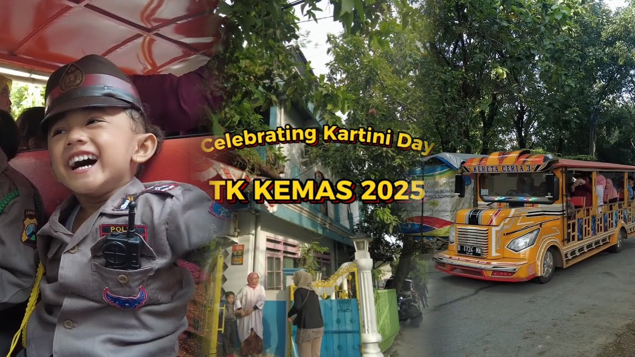 Keliling Naik Odong-odong Parade Kartini Day KB TK Kemas Rawalumbu Bekasi