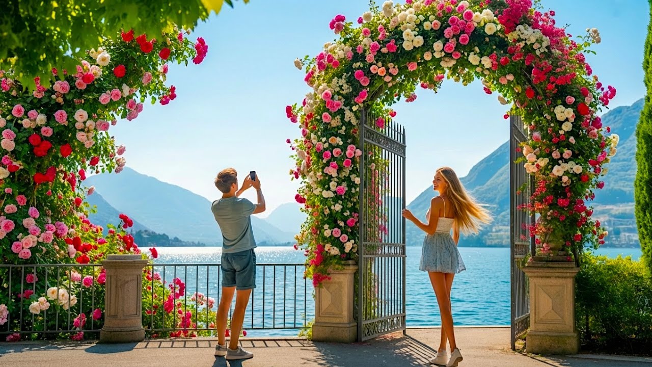 BEAUTIFUL Summer Walk in Switzerland's Mediterranean Paradise [4K]