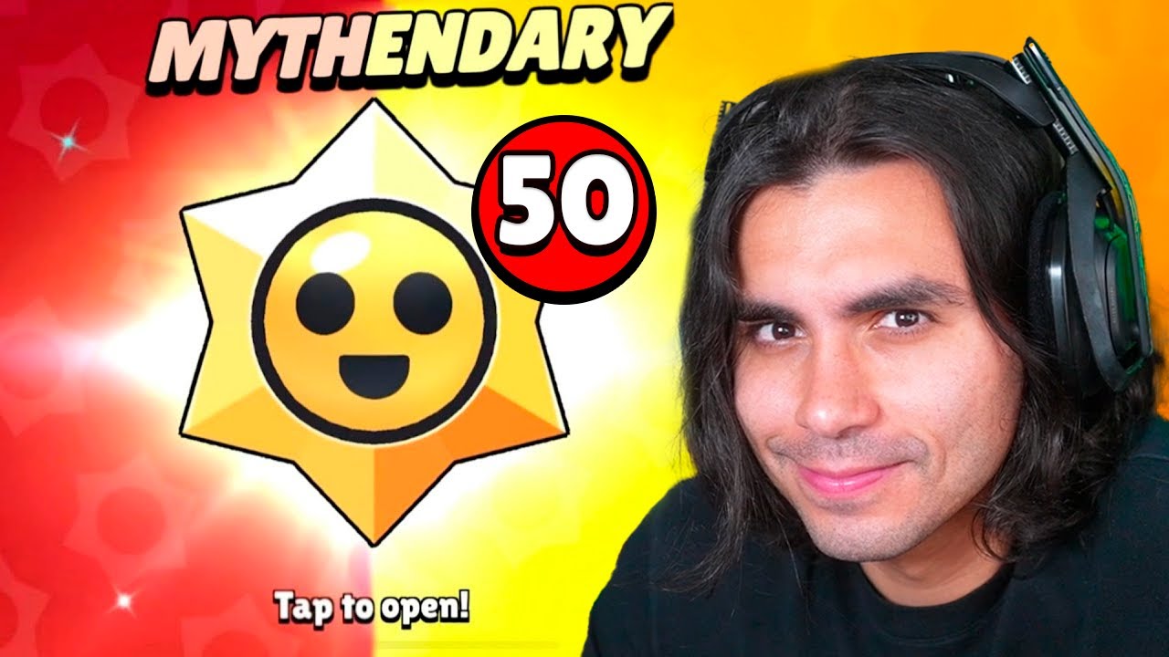 50 STARR DROP MITICO VS 50 LENDÁRIOS no Brawl Stars