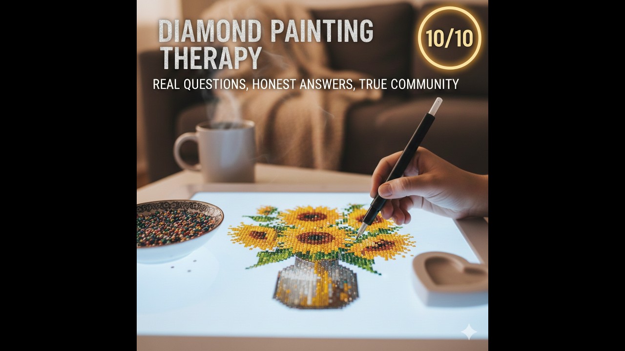 Diamond Painting Therapy: Real Questions, Honest Answers, & True Community #ellensmile #motivation