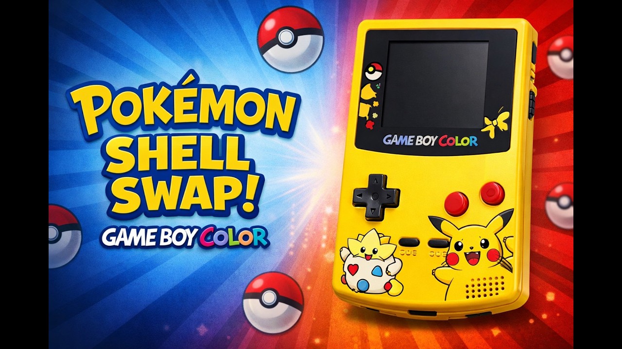Nintendo GameBoy Color Pokémon Shell Swap (Beginner Friendly)
