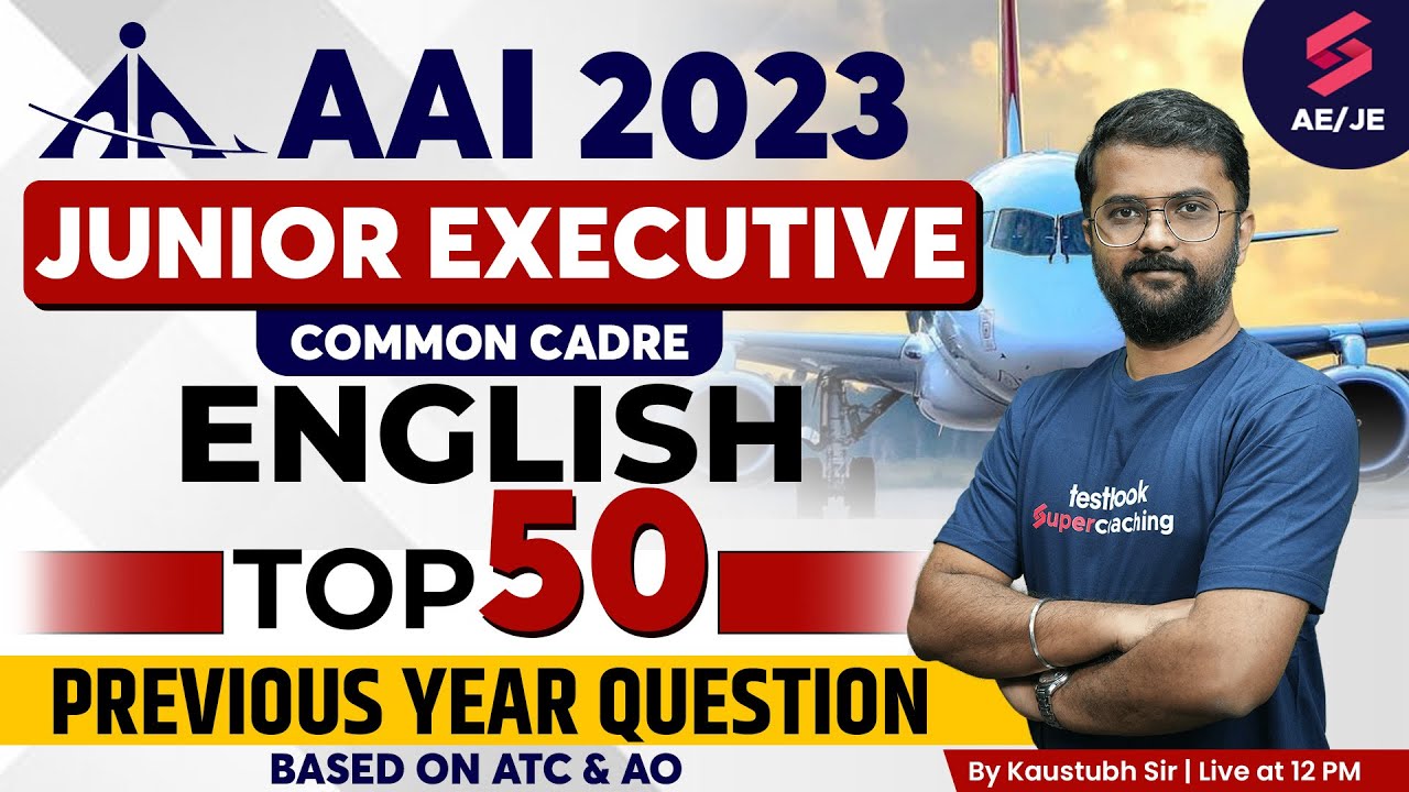 AAI Junior Executive Previous Year Questions English | AAI Common Cadre English 2023 | Kaustubh Sir