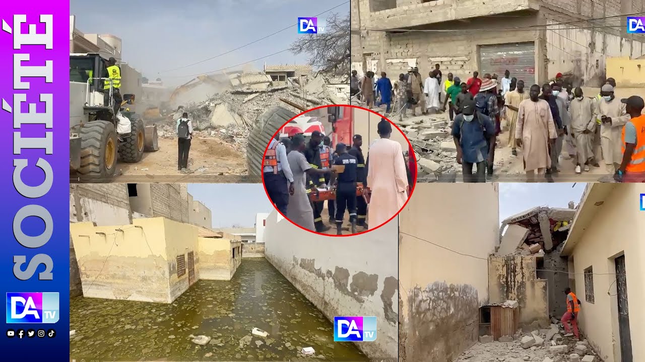 TOUBA 18 – Un immeuble s’effondre : 3 morts déjà enregistrés, les autorités dépêchées sur les lieux