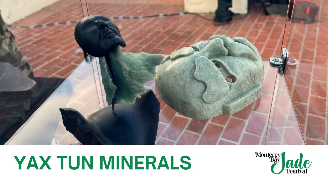 Guatemalan Jade from Yax Tun Minerals at the Monterey Bay Jade Festival 2023 | Jade Art Sculptures