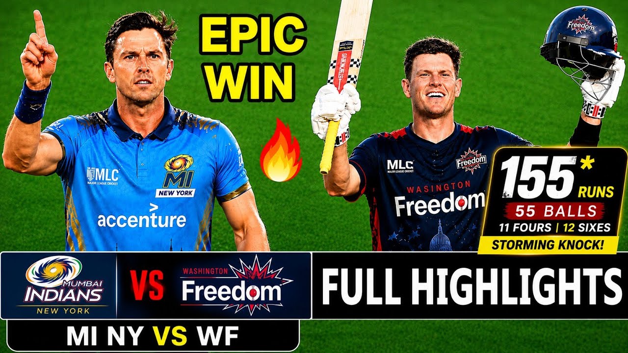 Match 05 | MI New York Vs Washington Freedom T20 Match  Full Highlights MLC 2026 | WSF VS MI NY