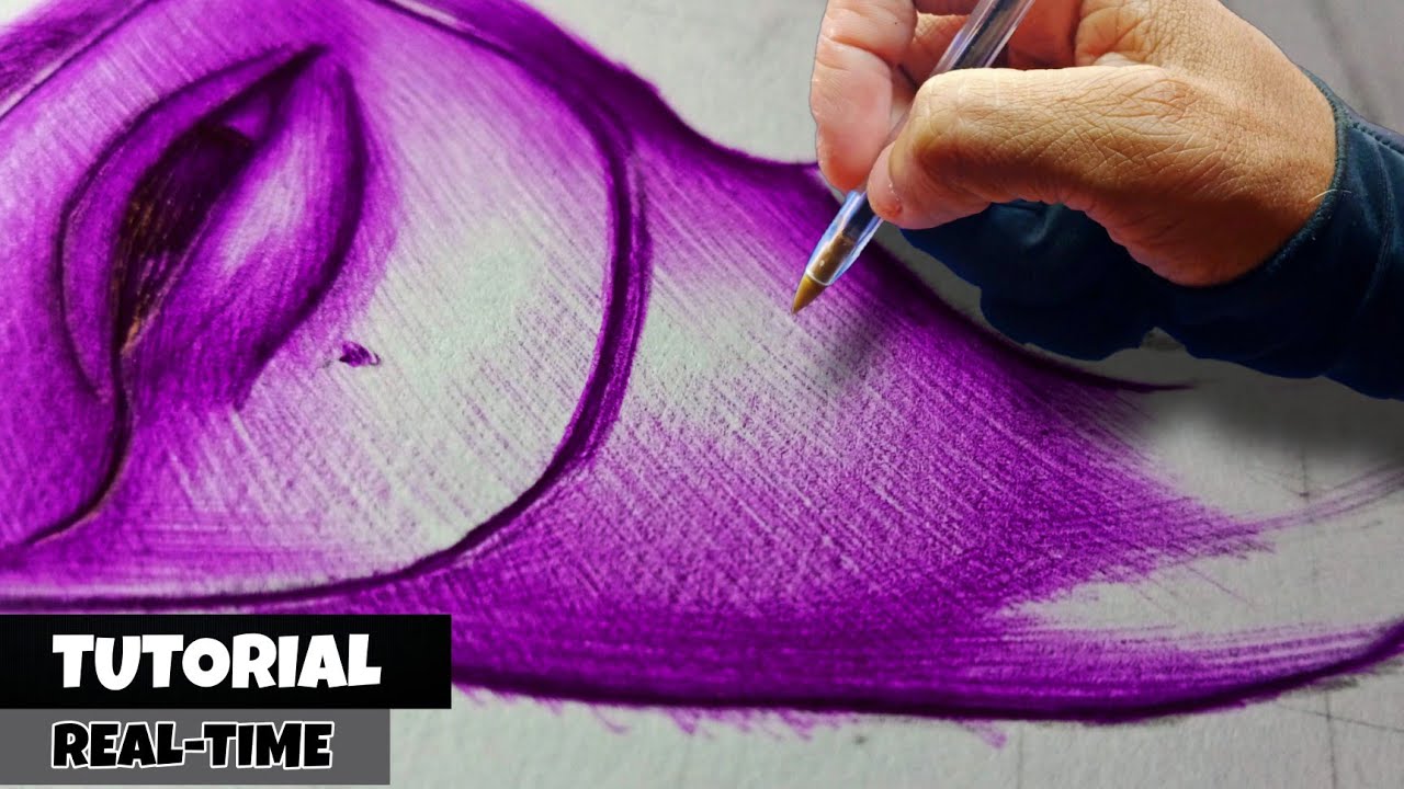 REAL-TIME TUTORIAL(2022) - Ballpoint Pen Shading Tips And Techniques