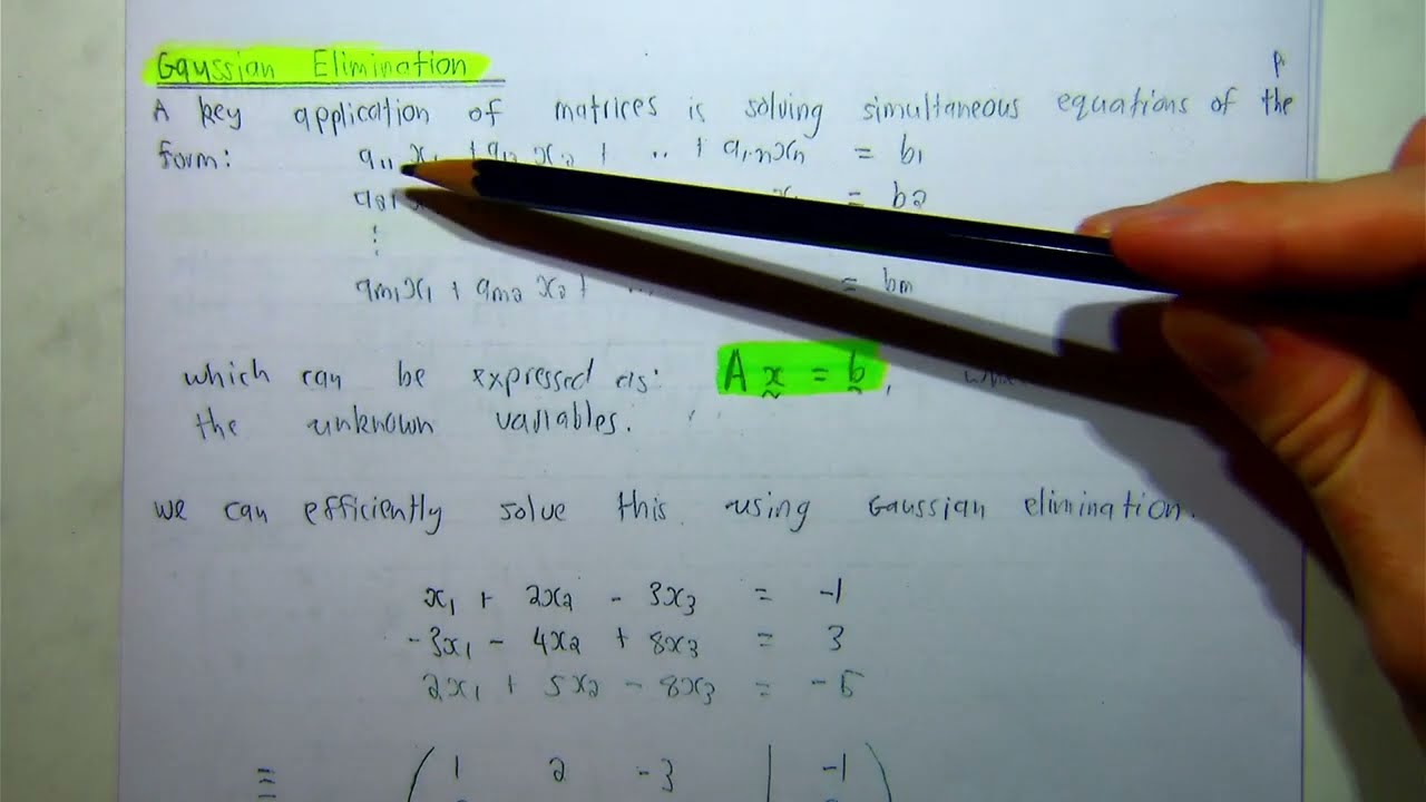 Gaussian Elimination