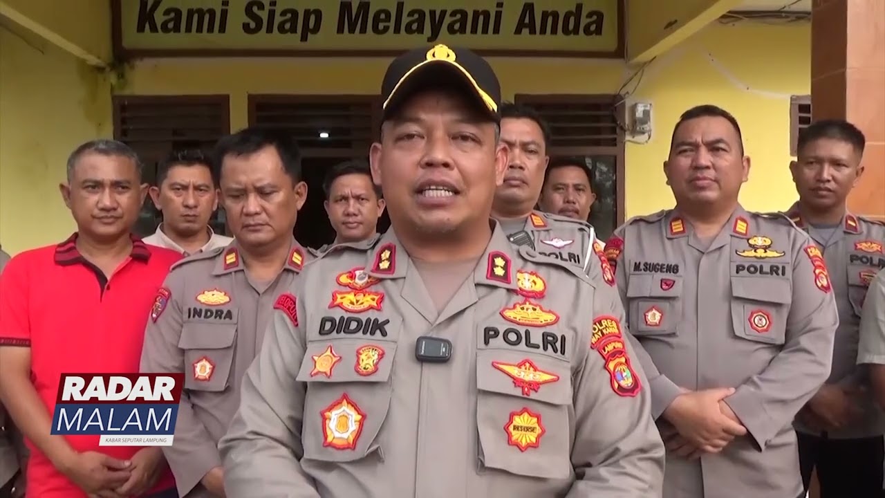 WAY KANAN : Kapolres Way Kanan Pantau Antisipasi Banjir