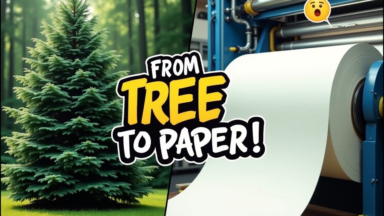 How Trees Turn Into Paper | Step-by-Step Modern Papermaking Process Explained